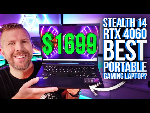 MSI Stealth 14 Unboxing Review! 10+ Game Benchmarks, Display Test, Timespy, Cinebench R23, and More!