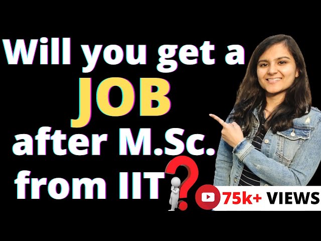 Does M.Sc. from IIT guarantee you a JOB ? 🔥 || IIT-JAM