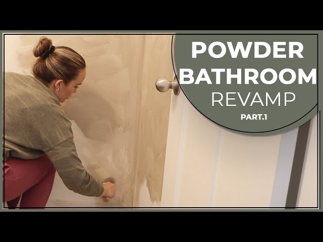 Limewashing Our Powder Bathroom Part.1 || Powder Bathroom Makeover