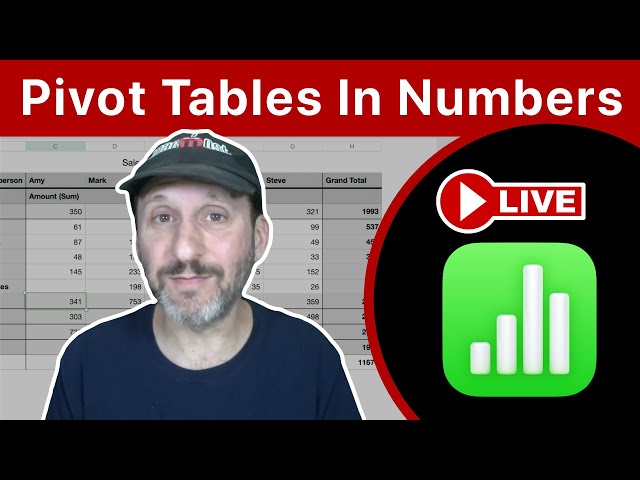 Working With Pivot Tables In Numbers