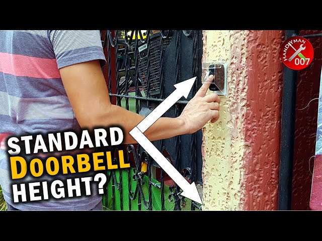 Standard Doorbell Ring Height? | Wireless Doorbell Installation | Cacazi A10 (IP44 Rating)