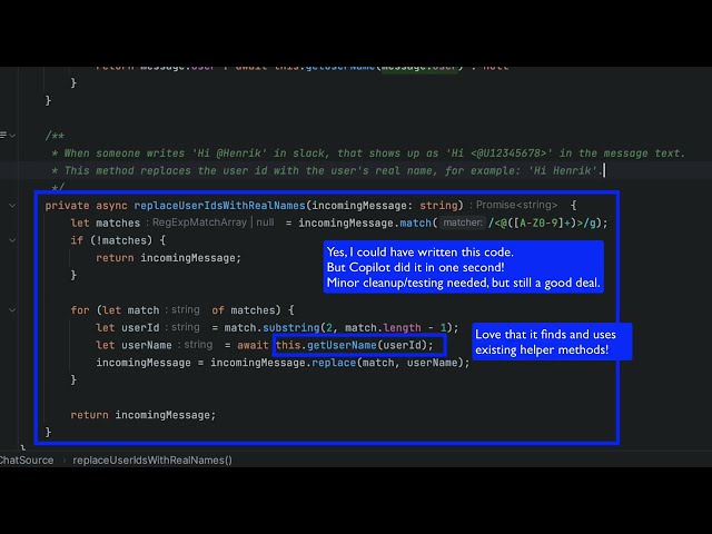 40 seconds of AI-enhanced coding