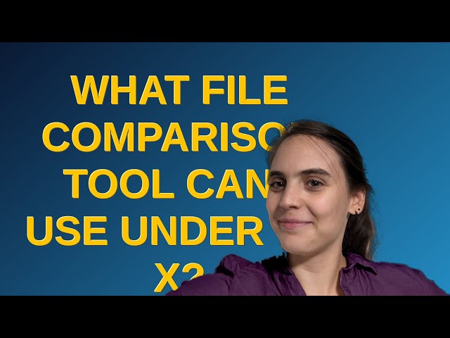 Apple: What file comparison tool can I use under OS X?