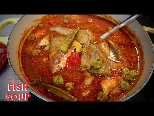 How to make Tasty Ghanaian Fish Light Soup I Nanaaba's Kitchen fish soup step-by-step