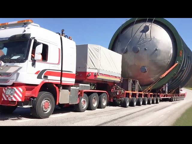 Extreme transportation of oversized cargo on special trucks