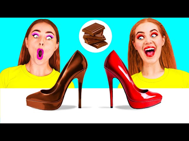 Schokolade vs Echtes Essen Challenge | Streichkriege von TeenTeam Challenge