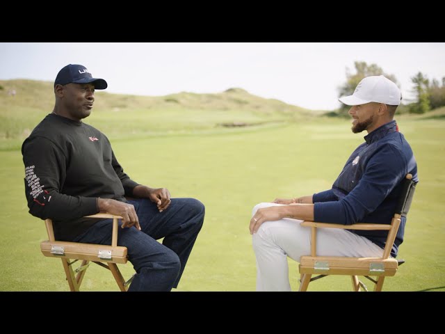 Michael Jordan and Stephen Curry Talk Ryder Cup, Golf, Basketball