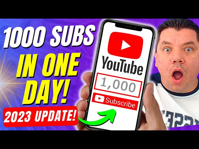 How To Get 1000 Subscribers on YouTube in ONE DAY (2023 Update)