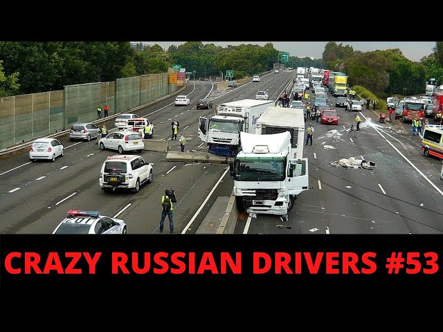 RUSSIAN DASHCAM- Crazy Drivers Car Crash Compilation #53