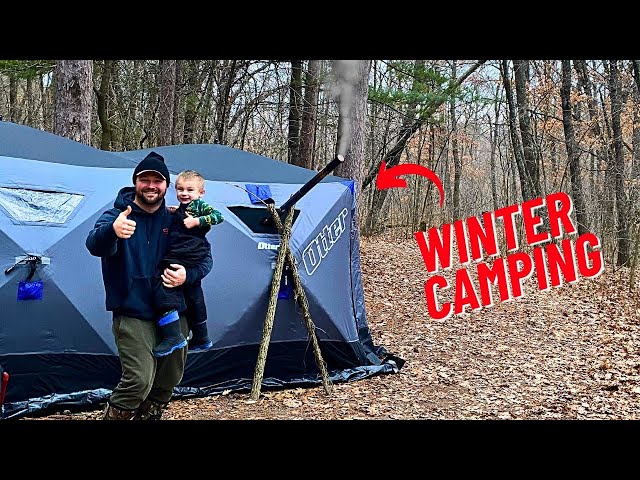 Mississippi River Valley Winter Camping {Fishing, Cooking}