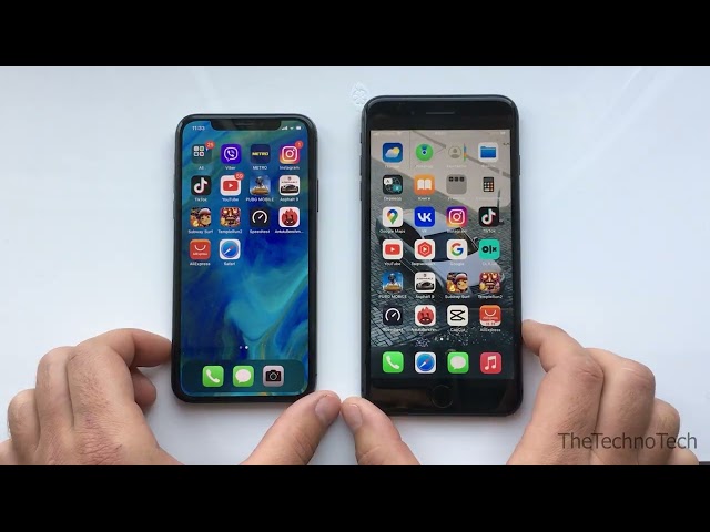 iPhone X vs iPhone 7 Plus | Speed Test