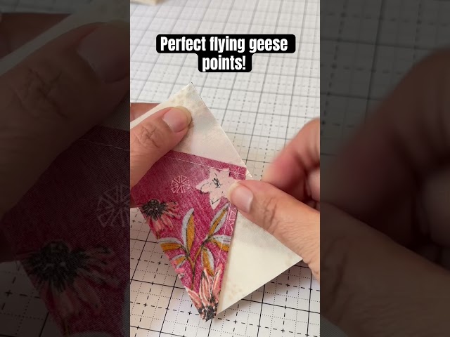 Quilting hack for flying geese 🤯! Caption for details #shorts #short #quilt #quilting #craft #sew