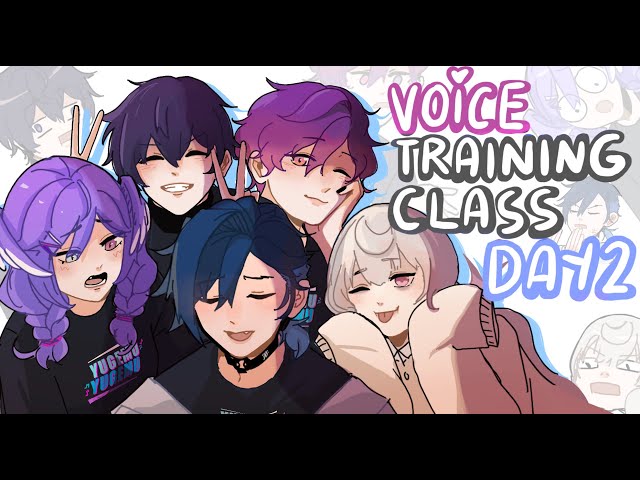 Yugo's voice training class but with Selen, Shoto, Uki and Reimu = detention (DAY 2) | Animation