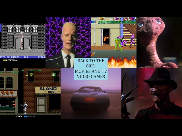 Back to the 80s! Movies and TV that Made It Into Video Games!