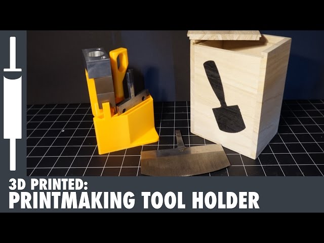 3D Printed - Mezzotint Printmaking Tool Holder