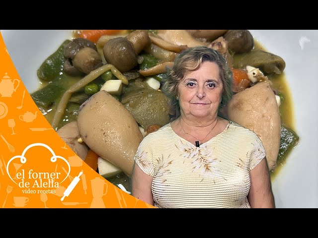 Menestra de verduras con calamares