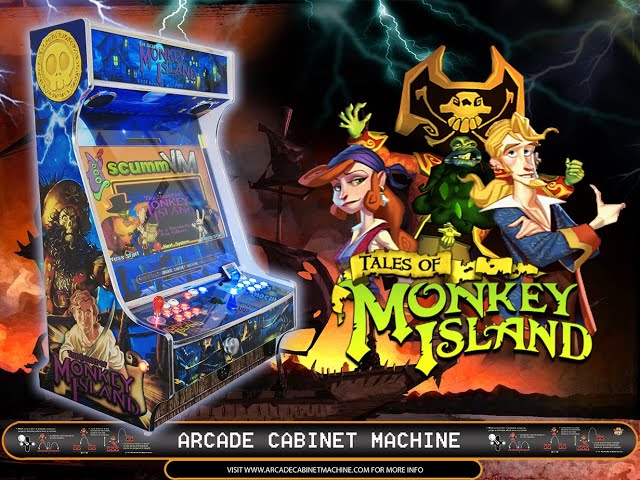 © Hyperspin - Arcade Cabinet Machine - Slim da Tavolo 27 Pollici - "Monkey Island 2022"