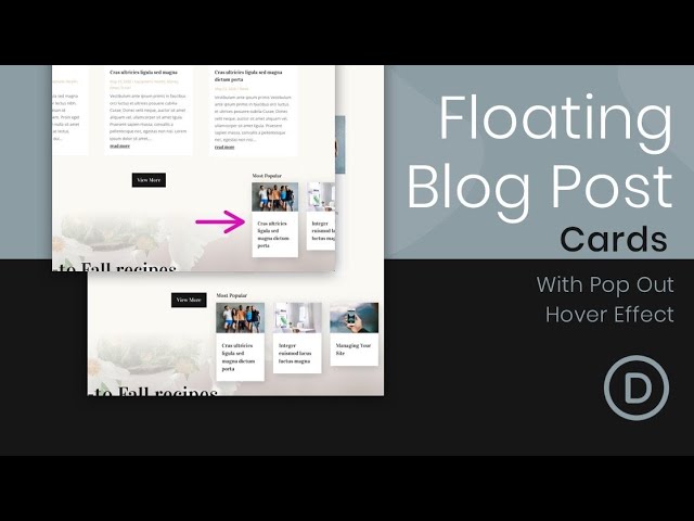 How to Design Floating Cards Using Divi’s Blog Module