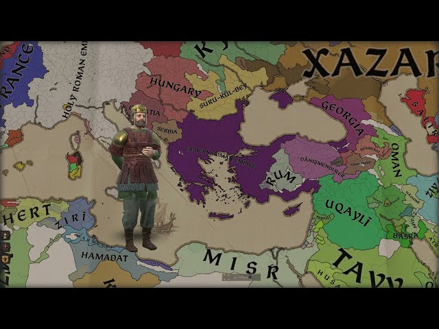 Crusader Kings 3 The Alexiad 1081 rebuilding Byzantium timelapse