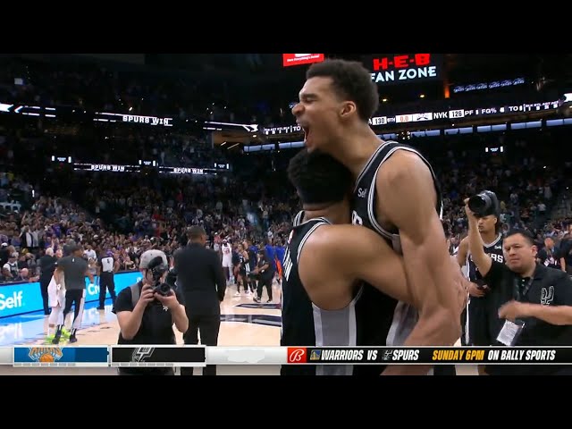 WEMBY ISN'T HUMAN! San Antonio Spurs vs New York Knicks Final Minutes ! 2023-24 NBA Season