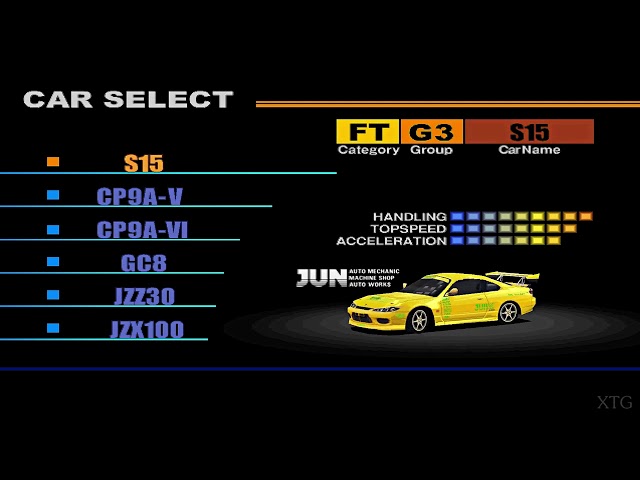OPTION Tuning Car Battle Spec-R - All Cars List PS1 Gameplay HD