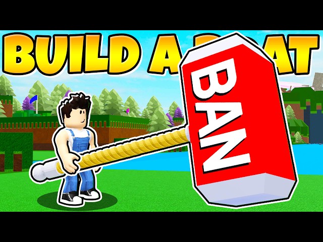 I built a working BAN hammer in Build a Boat!