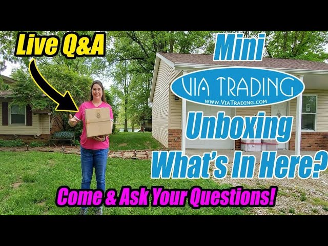 Live Q&A Mini VIA Trading Unboxing - What Is In This Box? - I answer all your questions! - Reselling