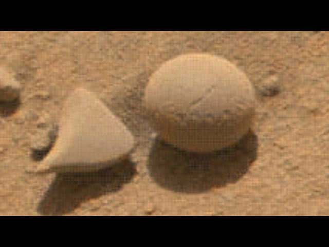 Spherical Martian Stone with Belt of Cavities attracted the attention of Curiosity