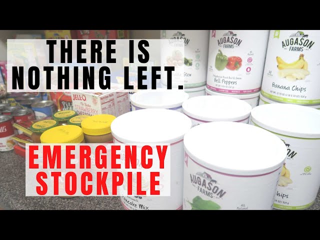 $375 EMERGENCY FOOD | GROCERY HAUL | EMPTY SHELVES AT STORE | FREEZE DRIED FOODS