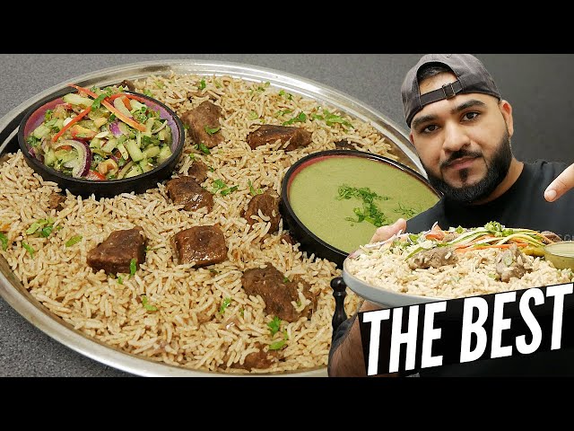Perfect Beef Pilau with Sauce and Salad | Halal Chef