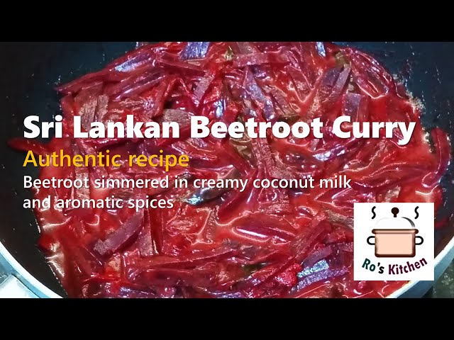 Sri Lankan Beetroot Curry | Creamy delicious vegetarian recipe