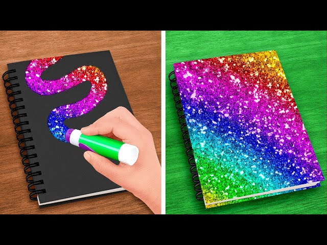 COOL SCHOOL HACKS AND DIY CRAFTS || Rainbow School Drawing Tips by 123 GO! Series