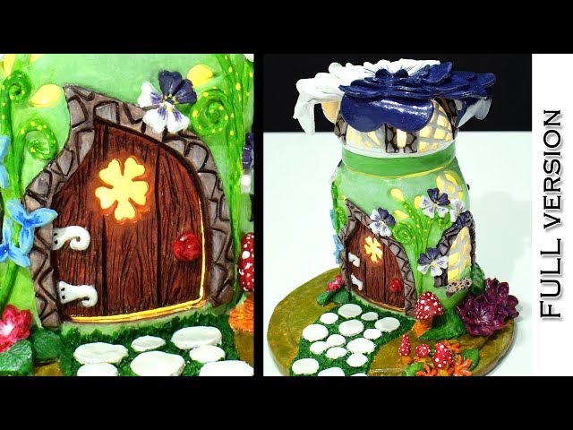Crafting a Magical Fairy House Lamp using Jar