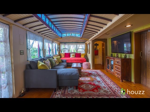 A Funky Beach Home Made From Old Streetcars