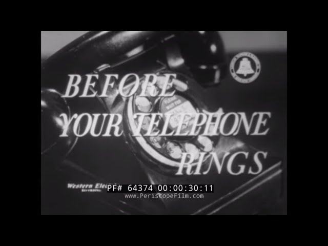 1948 BELL TELEPHONE INDUSTRIAL FILM "BEFORE YOUR TELEPHONE RINGS"  PHONE INSTALLATION  64374