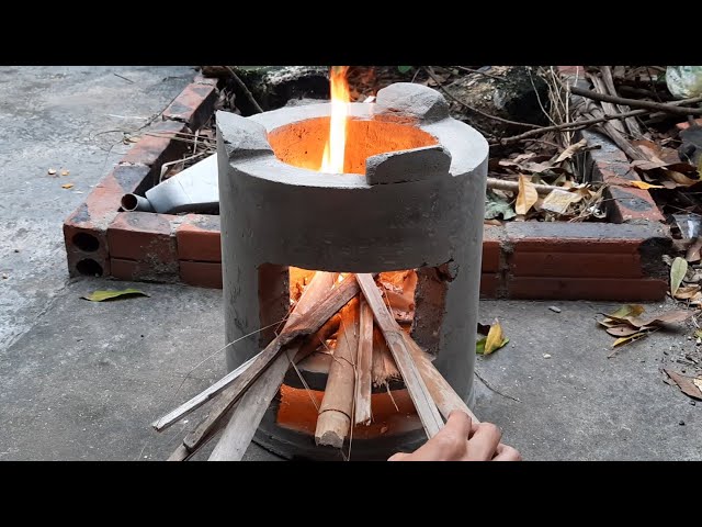 DIY Cement Stove At Home | Easy Step By Step