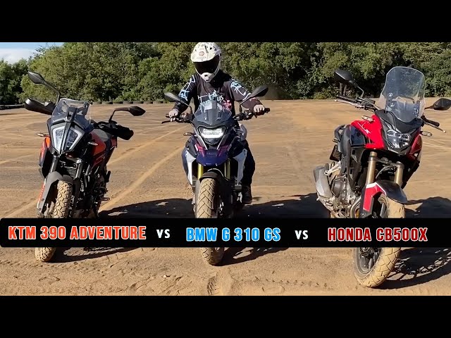 Don stress tests the 390 Adventure, CB500X and G310GS in the search for a winner...