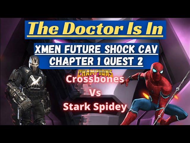 X-men Future Shock Cavalier Chapter 1 Quest 2 Crossbones Vs Stark Spidey Marvel Contest of Champions