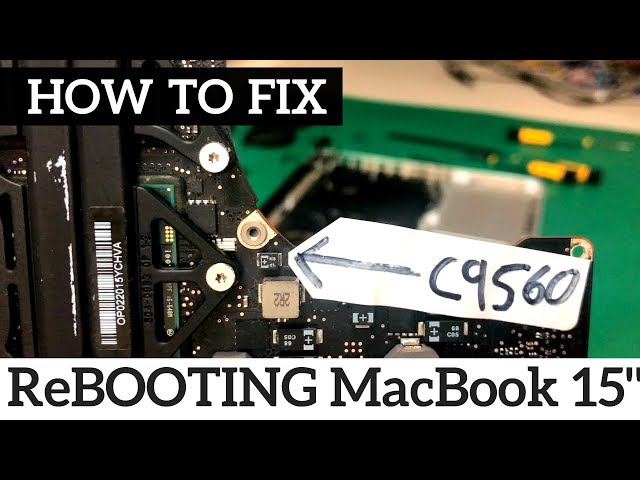 How To Guide: 2010 MacBook Pro 15" Freezing Rebooting Logic Board Fix 820-2850 Bad Cap C9560
