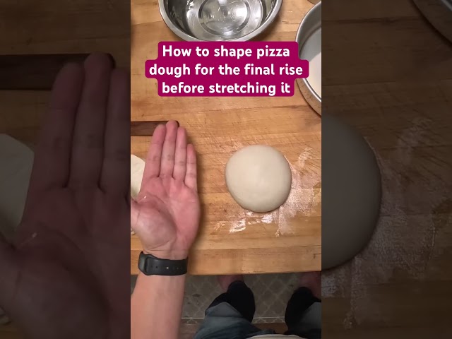 How to make smooth balls of pizza dough