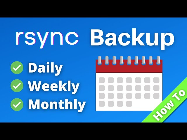 Easy rsync Backup with tar and cron (daily, weekly, monthly)