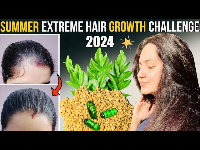 14 Days Summer Extreme Hair Growth Challenge (2024) : Grow Hair Faster Thicker & Longer in 14 Days❤️