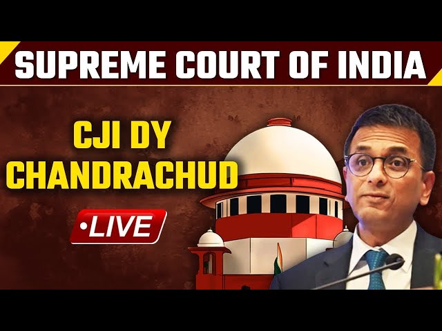CJI DY Chandrachud LIVE | Supreme Court of India LIVE | DY Chandrachud | Oneindia News