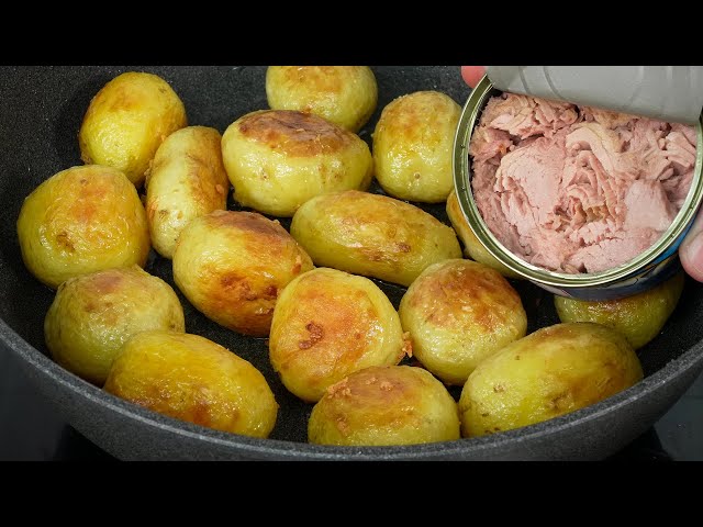 💯 You have canned potatoes and tuna at home ❓❓ Easy recipe. ASMR