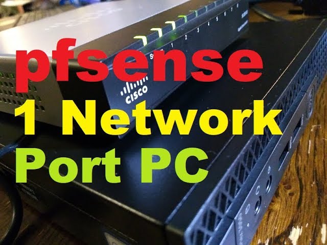✅ pfsense on 1 network/ethernet  port PC  using VLANS