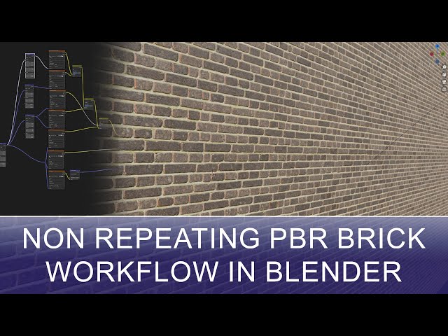 PBR Brick texture without repeat (Blender and Photoshop)