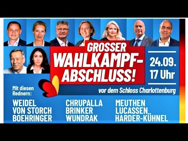 GROSSER WAHLKAMPF-ABSCHLUSS! | Berlin, AfD TV