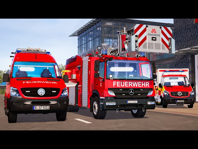 Emergency Call 112 - Regensburg Firefighters, Ambulance First Responding! 4K