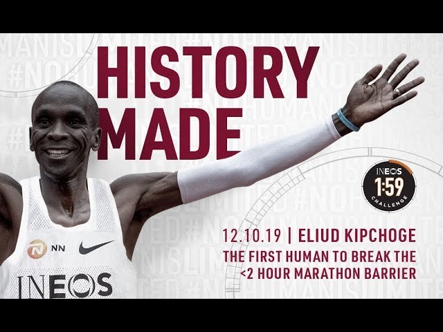 INEOS INTV 16 - Eliud Kipchoge smashes the two hour marathon barrier with Project 1:59