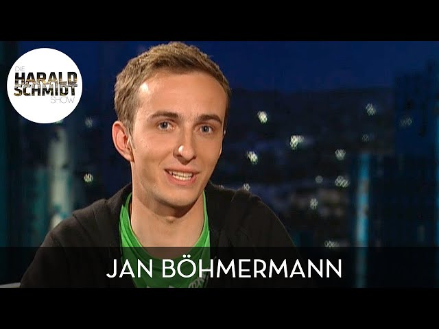 Der junge Jan Böhmermann über seinen Streit mit Lukas Podolski | Die Harald Schmidt Show (ARD)